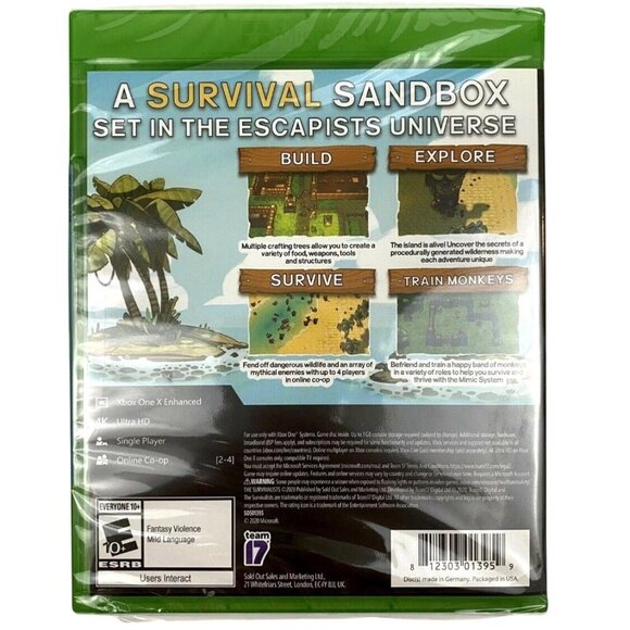 The Survivalists for Xbox One Video Game Crafting Food Tools Structures NEW - Picture 5 of 7